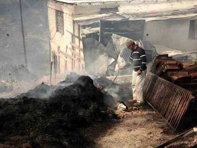 Κάηκε ζωντανός
