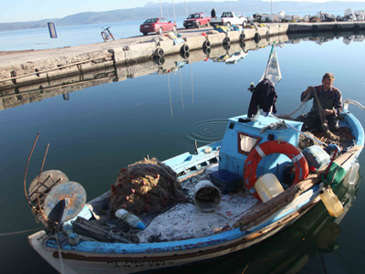 Βρήκε νάρκη στα δίχτυα του