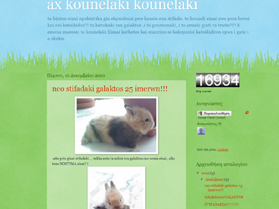 Κατέβασε το μπλογκ του ο βασανιστής κουνελιών