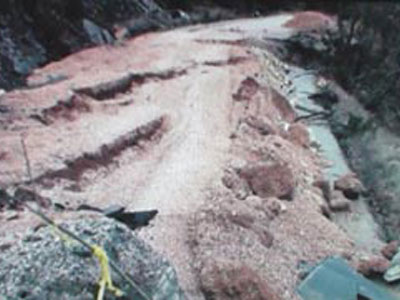 Σοβαρά προβλήματα και στο οδικό δίκτυο της Άρτας