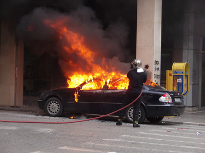 Φωτιά σε Ι.Χ. στις Αχαρνές