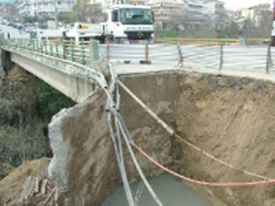 Απαγορεύση κυκλοφορίας οχημάτων στη γέφυρα Θερμοπυλών Βέροιας