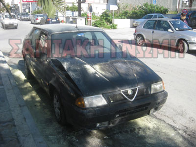 Φωτιά σε Ι.Χ. σταθμευμένο δίπλα σε βενζινάδικα