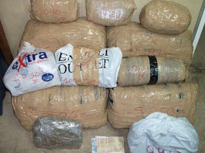 Τον έπιασαν με 162 κιλά ακατέργαστης κάνναβης