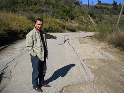 Κινδυνεύει να αποκλειστεί από τις κατολισθήσεις