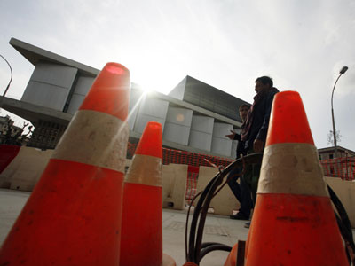 Τον χτύπησε Ι.Χ. ενώ έβαζε κώνους στην Εθνική