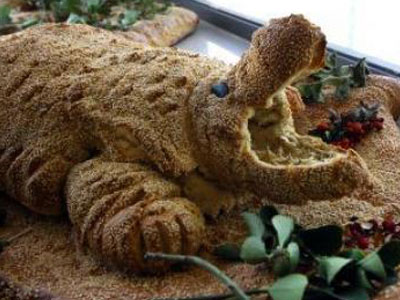 Λαγάνα κροκόδειλος στα Τρίκαλα