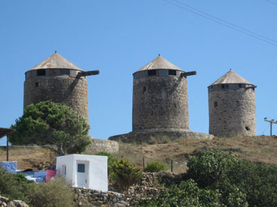 Εργασίες συντήρησης στους ανεμόμυλους της Πάτμου