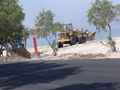 Μπουλντόζα όργωνε την παραλία της καρέτα – καρέτα