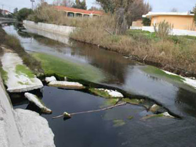 Μαύρισε το ποτάμι στον Λαγανά