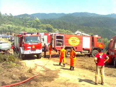 Υπό έλεγχο η φωτιά και στη Νέα Πέραμο