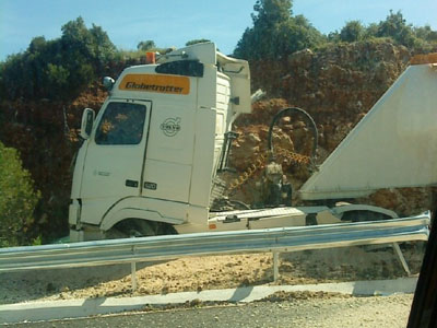 Τροχαίο με βυτιοφόρο στην Ε.Ο. Αθήνας – Τρίπολης