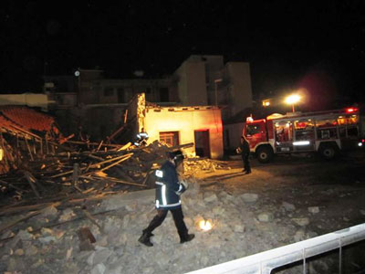 Κατέρρευσε κτίριο στο Μεσολόγγι
