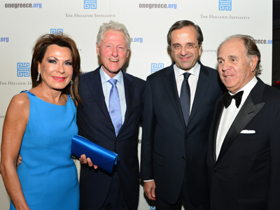 O Σαμαράς, ο Κλίντον και το ζεύγος Αγγελόπουλου