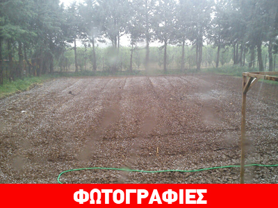 Σφοδρή χαλαζόπτωση στην Κοζάνη