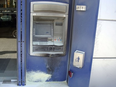 Επίθεση με γκαζάκια σε ΑΤΜ της Eurobank στη Θεσσαλονίκη