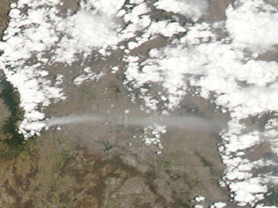 To ηφαίστειο «Popocatepetl» από… ψηλά