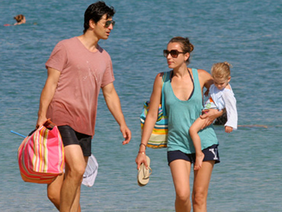 Με την οικογένειά του στην Αντίπαρο