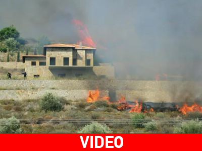 Μεγάλη καταστροφή από την φωτιά στο Ναύπλιο