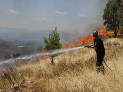 Κρήτη: Πυρκαγιά στην Ξηρολίμνη Σητείας