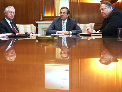 Συνάντηση Σαμαρά – Βενιζέλου – Κουβέλη την Τρίτη