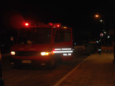 Πάτρα: Φωτιά στην πλατεία Όλγας