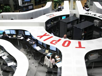 Xαμόγελα στο χρηματιστήριο του Τόκιο