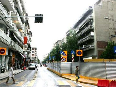 Διαμαρτυρία καταστηματαρχών στη Θεσσαλονίκη λόγω του Μετρό