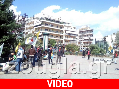 Διαμαρτυρία Κούρδων για τις φονικές επιθέσεις της Συρίας