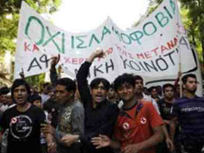 Πορεία μεταναστών και στη Θεσσαλονίκη