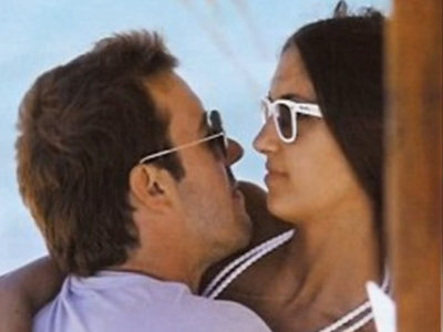 Με τον αγαπημένο της στη Μύκονο