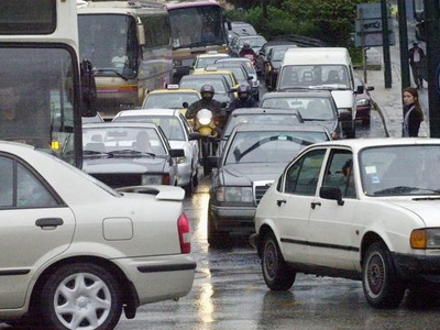 Κανονικά η κυκλοφορία των οχημάτων στο κέντρο της Αθήνας