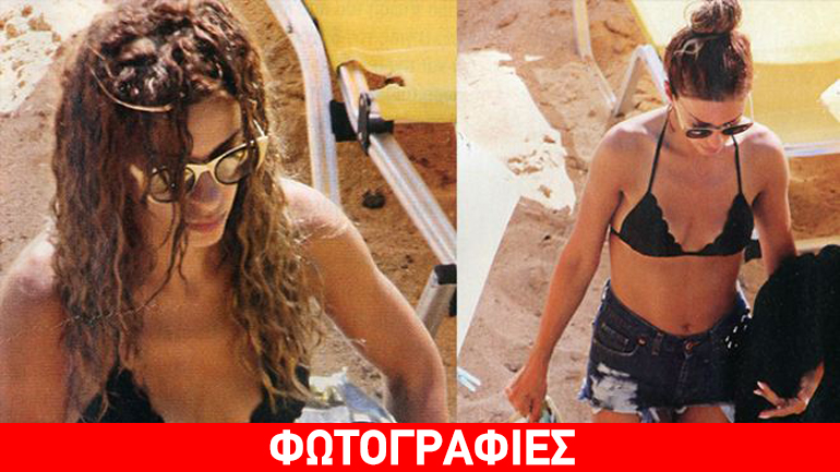 Ελένη Φουρέιρα: Στο beach bar του αγαπημένου της στην Κεφαλονιά! (φωτό)