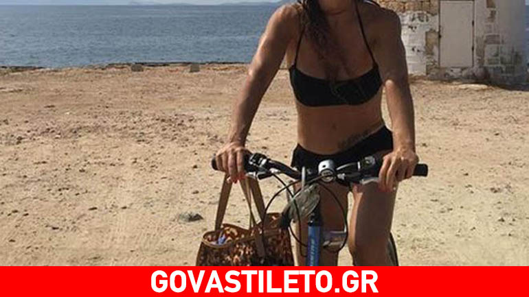 Ελληνίδα ηθοποιός με κοιλιακούς- φέτες γυμνάζεται και στις διακοπές!