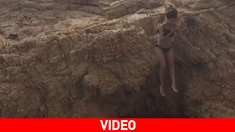 Η θεαματική βουτιά σε φυσική πισίνα στα Κουφονήσια της Πρέλεβιτς