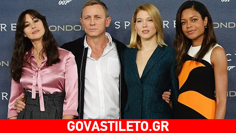 O James Bond αγκαλιά με όλα του τα κορίτσια!