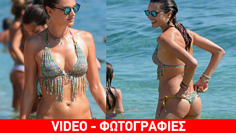 Και νέο «χτύπημα» της Αmbrosio στη Μύκονο με αποκαλυπτικό μπικίνι