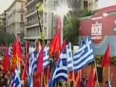 Προεκλογική συγκέντρωση του ΚΚΕ στο Πεδίον του Άρεως