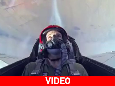 Οι αντιδράσεις ενός ανθρώπου που πετάει για πρώτη φορά με ένα F16 Οι αντιδράσεις ενός ανθρώπου που πετάει για πρώτη φορά με ένα F16