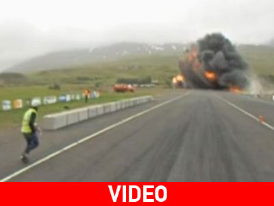 Στη δημοσιότητα βίντεο με τη συντριβή αεροπλάνου στην Ισλανδία