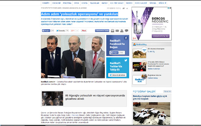 Δημοσίευμα της Radikal