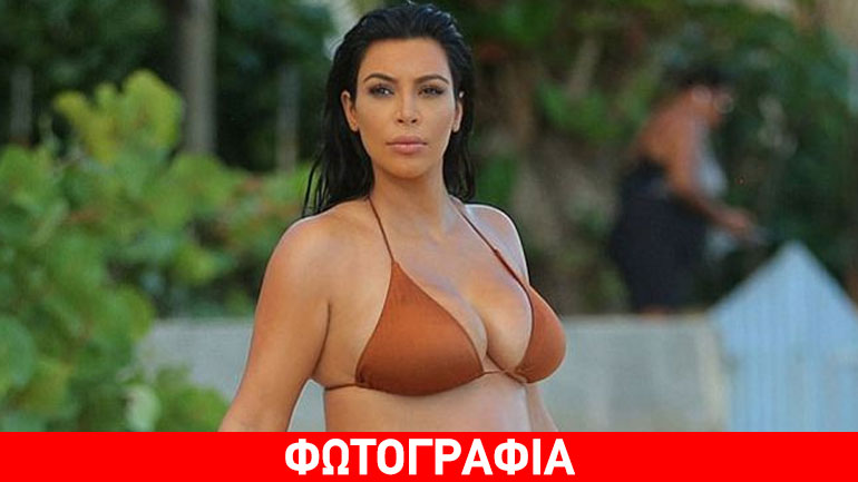 Kim Kardashian: Δείτε την με μπικίνι στον έκτο μήνα της εγκυμοσύνης!