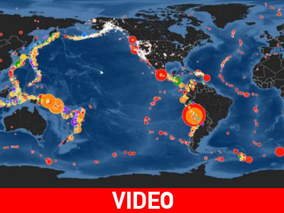 Το εντυπωσιακό βίντεο με όλους τους σεισμούς της χρονιάς