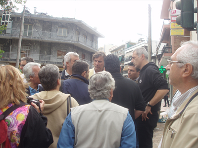 Στην πληγείσα Παλιά Κοκκινιά ο Γ. Μώραλης