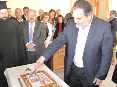 Την πρωτοχρονιάτικη πίτα έκοψαν στον δήμο Ηρακλείου