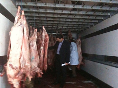 Μπλόκο σε 6,84 τόνους ακατάλληλων κρεάτων