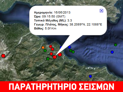 Συνεχίζεται η μικροσεισμική δραστηριότητα στο Αίγιο