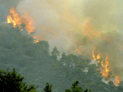 Στις φλόγες και η Κύπρος