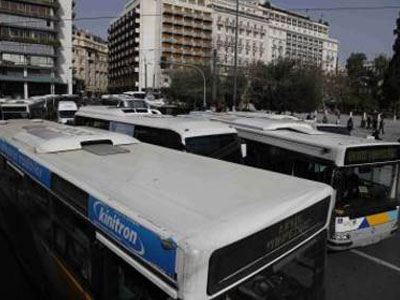 Χωρίς λεωφορεία τη Δευτέρα