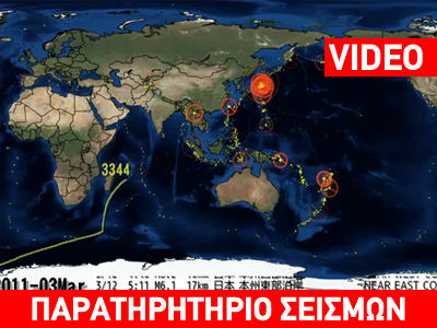 Η σεισμική δραστηριότητα του 2011 σε 9 λεπτά!
